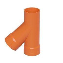 Тройник для двустенных труб, 45 град., полипропилен, д.75мм 019075 DKC
