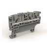 ZEFC210BL ДКС - Проходная клемма 3 точки подключения на 2,5 кв.мм синяя