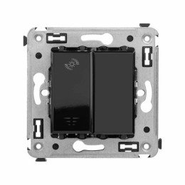 Диммер кнопочный в стену, "Avanti", "Черный квадрат" 4402343 DKC
