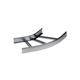 Угол горизонтальный 45 градусов 100x200 R-600, горячеоцинкованный LC0162HDZ DKC