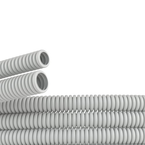 90920 ДКС - Труба ПВХ гибкая гофр. д.20мм, лёгкая без протяжки, 100м, цвет серый
