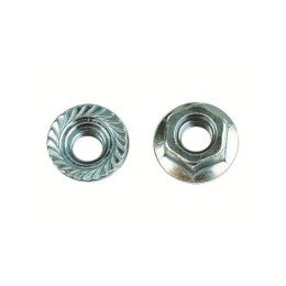 Гайка с насечкой, препятствующей откручиванию М10, нержавеющая сталь CM101000INOX DKC
