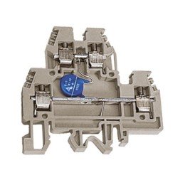 DAS.4/V48GR, 2х уровневый проходной зажим серый 4 кв.мм с варистором между уровнями 48 В ZDSV048GR DKC
