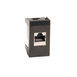 Розетка RJ-45 кат.5E,Viva,1 мод.,черн 45238 DKC
