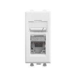 Компьютерная розетка RJ-45 модульная, кат.6 экран, "Avanti", "Белое облако", 1 модуль 4400391 DKC
