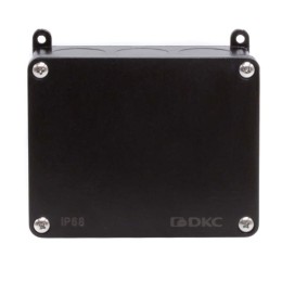 Коробка индустриальная 120х95х52 мм, IP68 с гладкими стенками, черная P68M2516 DKC
