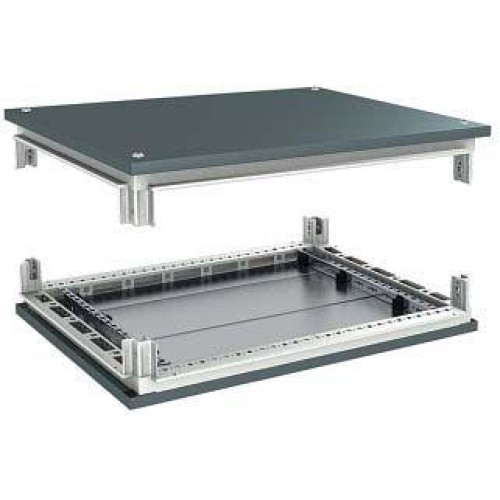 R5RKTB1012 ДКС - Крыша и основание RAL7011 для корпусов CQE, ШхГ 1000х1200 мм, комплект RAM block
