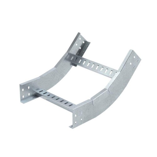 LIH0192KZL ДКС - Угол вертикальный внутренний 45 градусов, 100х200, R900, в комплекте с крепежными элементами и соединительными пластинами, необходимыми для монтажа, цинк-ламельный
