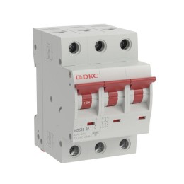 Автоматический выключатель модульный YON max типа MD63S, 4,5кА, 3 полюса, хар-ка C, 25А MD63S-3PC25 DKC
