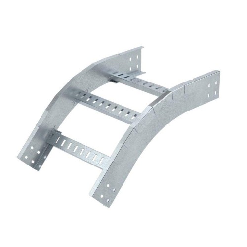 LIO0594K ДКС - Угол вертикальный внешний 45 градусов, 50х400, R900, в комплекте с крепежными элементами и соединительными пластинами, необходимыми для монтажа
