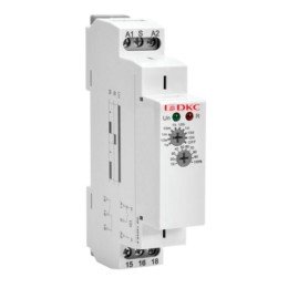 Реле времени, задержка выключения, конфигурация контакта 1CO, AС/DC 12-240В DRM-TB-1-240 DKC