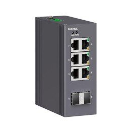 Промышленный неуправляемый коммутатор, 2×100Base-X, SFP слотов: 6× 10/100Base-T(X) портов RJ45,  12-48В DC/18-30В AC, с резервированием N1000-2SFP6T-P2 DKC