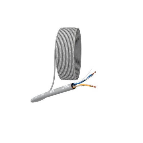 Кабель витая пара U/UTP кат.5E 2х2х24AWG solid CU PVC сер. (м) Эра Б0044428
