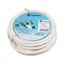 Провод ПВС 3х0.75 Промэл бухта 10м
