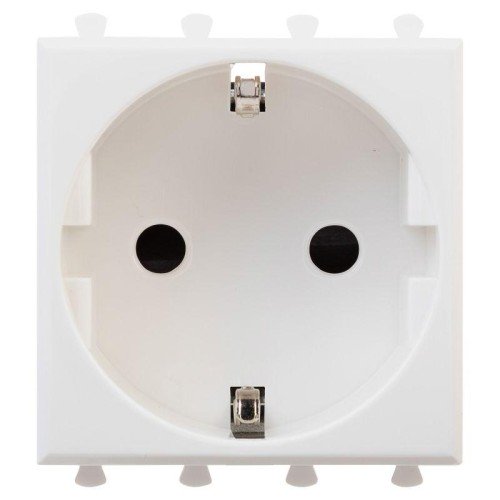 4400002 ДКС - Розетка "Белое облако", 2P+E, с з/ш, "Avanti", 2 мод.

