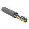Кабель витая пара U/UTP кат.6 4х2х23AWG solid CU LSZH сер. (м) ITK LC1-C604-121
