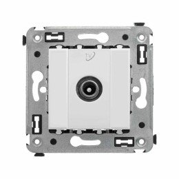 Розетка TV в стену, проходная, "Avanti", "Белое облако" 4400513 DKC
